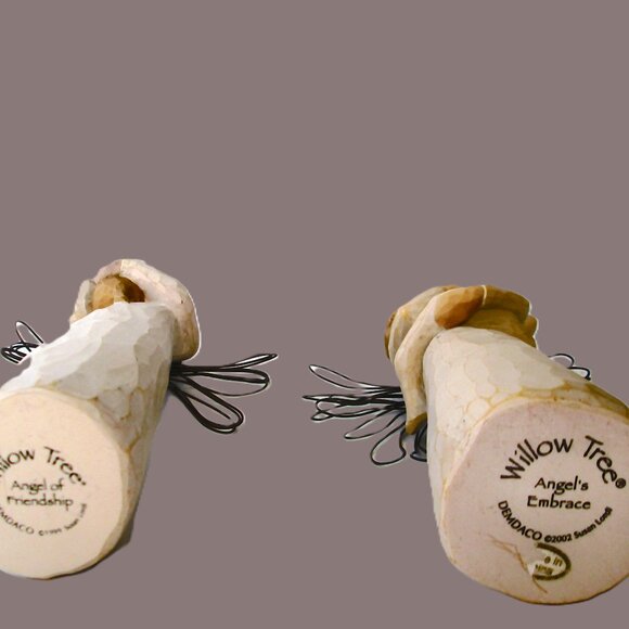 Vtg WillowTree Angel's Embrace & Angel of Friendship Demdaco artist Susan Lori - Picture 4 of 8